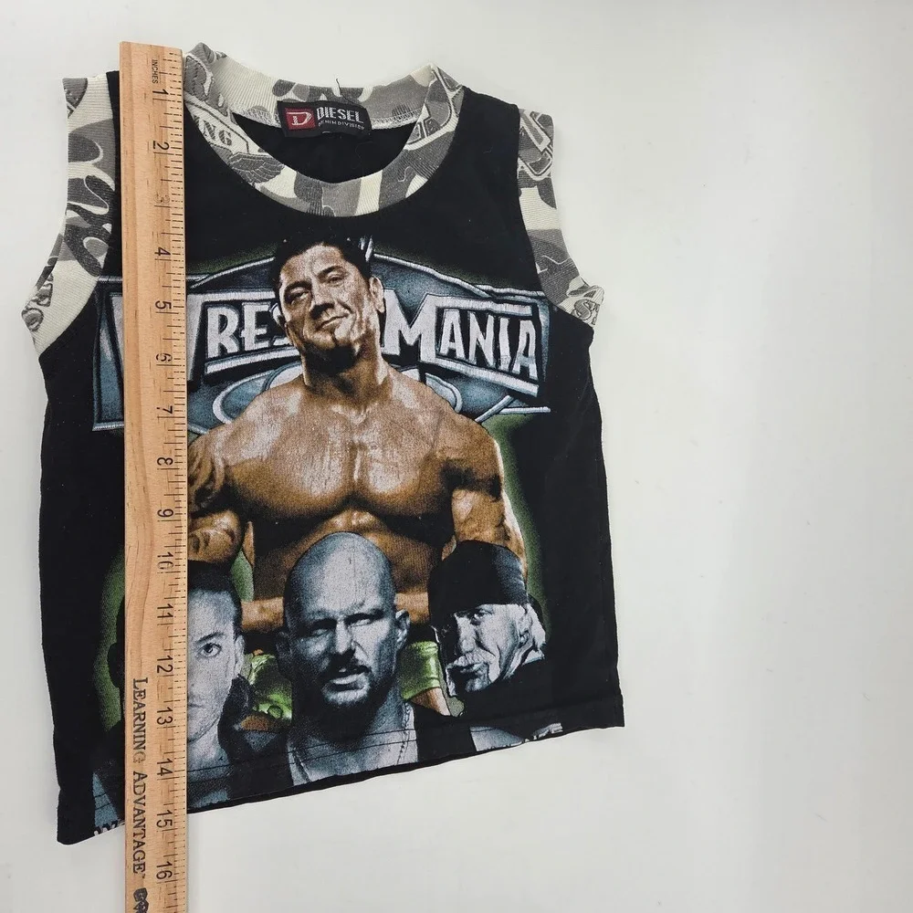 WWE Wrestling Wrestlemania Vintage Y2K Toddler Shirt Batista RVD Hogan Austin‎
